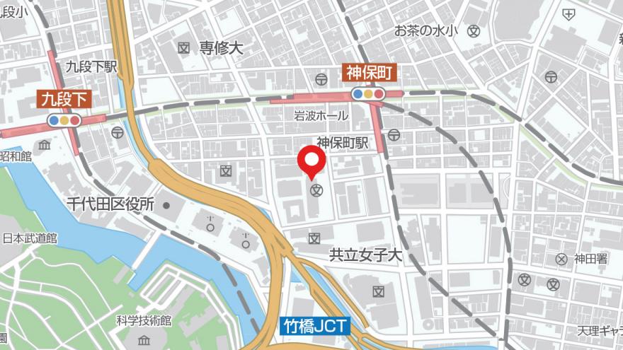 神田一橋中学校地図