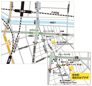 画像：岩本町ほほえみプラザの地図