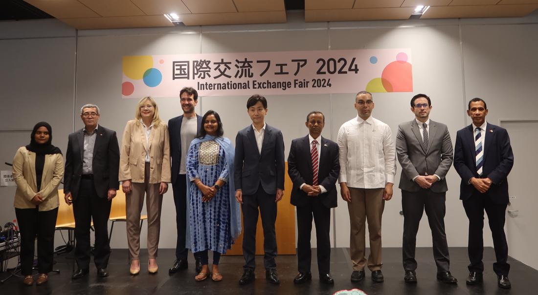 写真：国際交流フェア開会式の様子