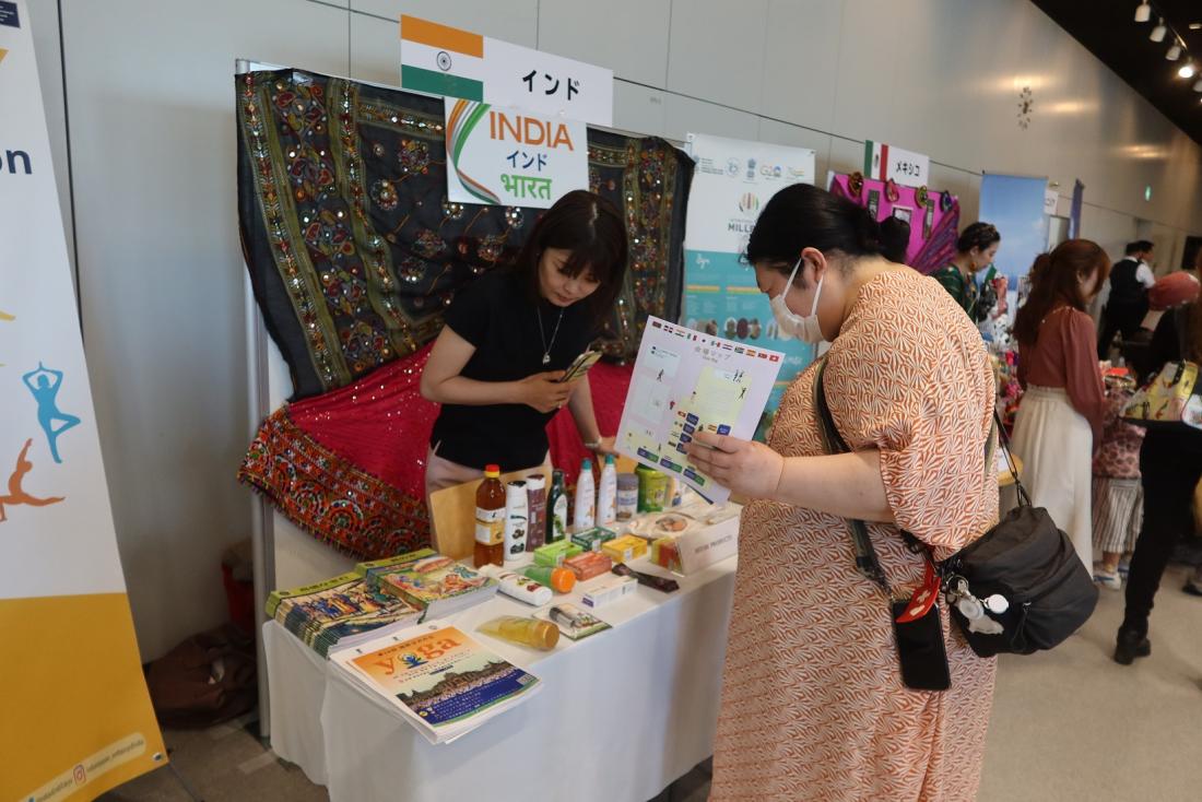 写真：インドのブース