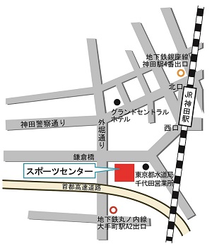 画像：スポーツセンター地図