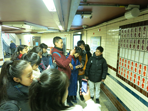 画像：Baker Street駅での様子