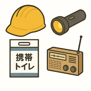 画像：備蓄物資のイラスト2