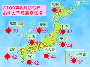 画像：2100年の天気予報