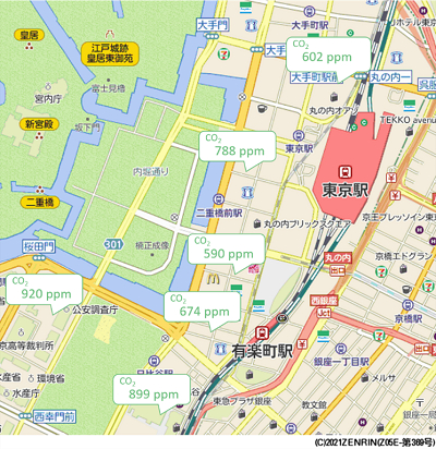 画像：ZENRINのデータを元に旭化成株式会社が作成した地図イメージ