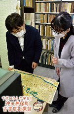 写真：千代田区映像広報の新番組「神保町古書店街探訪」の動画キャプチャ