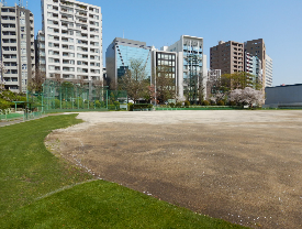 写真：外濠公園総合グラウンド 整備前