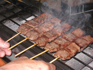 写真：飛騨牛串焼き