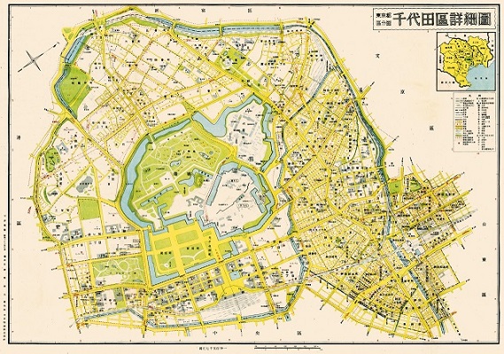 画像：広報千代田6月5日号の付録の古地図
