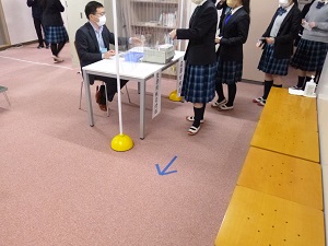 写真：模擬選挙の様子1