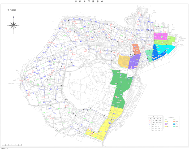 画像：公共基準点配置図の全体画像