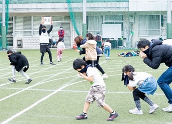 写真：防災サッカー参加者の様子2