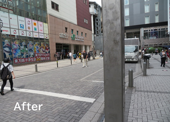 写真：クリーン大作後の街の景観