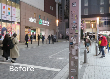 写真：クリーン大作前の街の景観