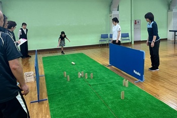 写真：ニュースポーツ（モルック）講習会の様子3