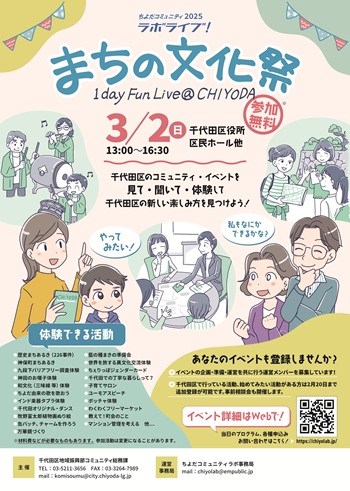 画像：ちよだコミュニティラボライブ2025チラシ
