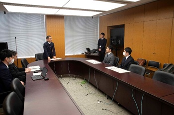 写真：感謝状贈呈式の様子