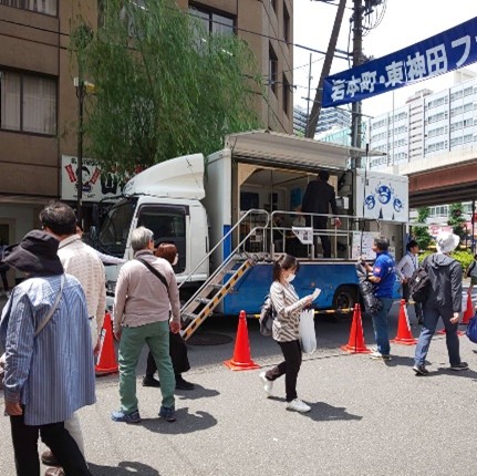 写真：防災体験イベントの様子