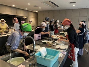 写真：エコクッキング当日の様子