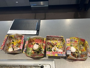 写真：調理時のごみ