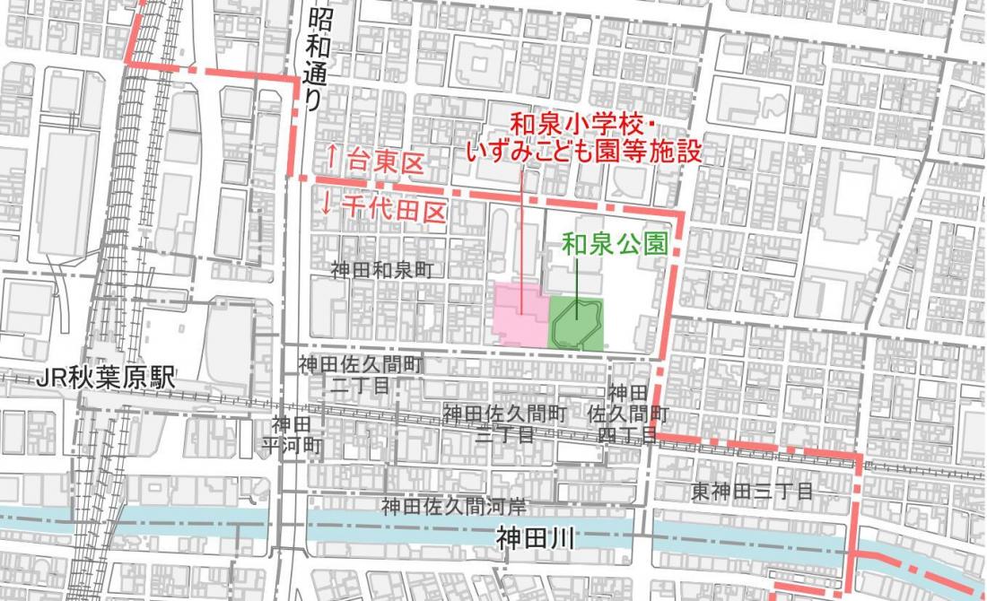 画像：和泉公園周辺地図