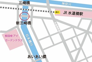 画像:点灯案内図(新三崎橋)