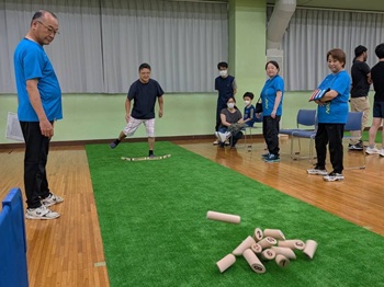 写真：モルック大会の様子