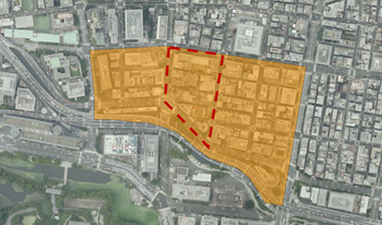 画像：対象地区 神田錦町南部地区