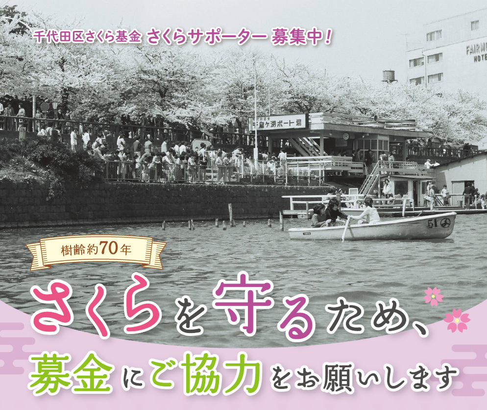 バナー:千代田区さくら基金 募金のご協力のお願い