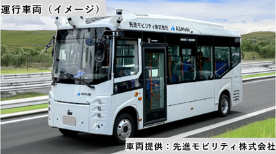 画像：運行車両イメージ 車両提供：先進モビリティ株式会社