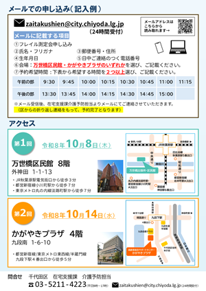 画像：フレイル測定会チラシ裏