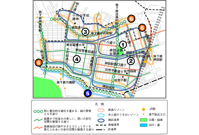 神田公園地域方針図