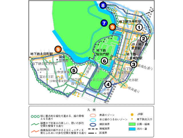 大手町方針図