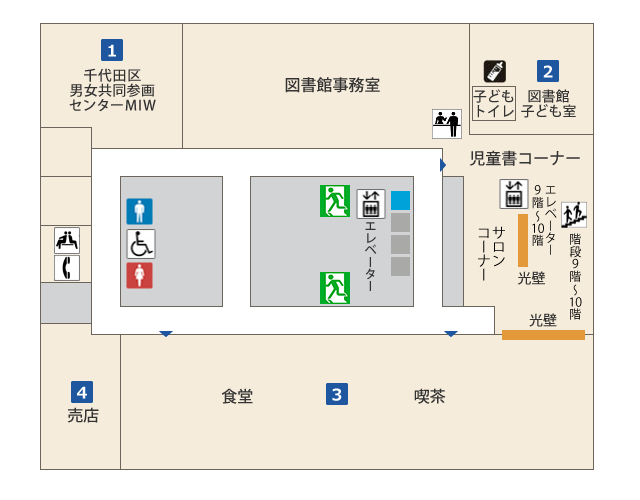  画像：10階フロアマップ