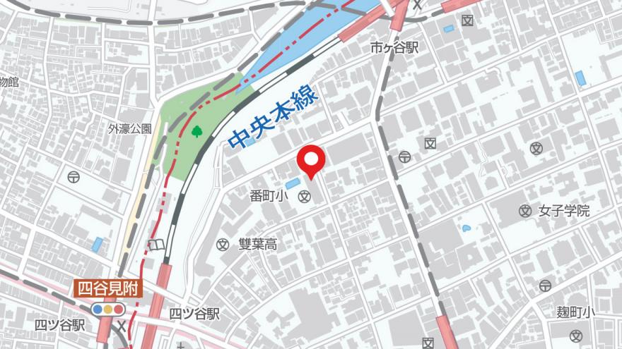 番町小学校地図