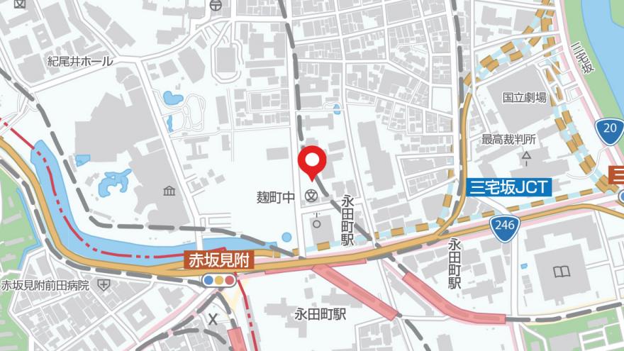 麹町中学校地図