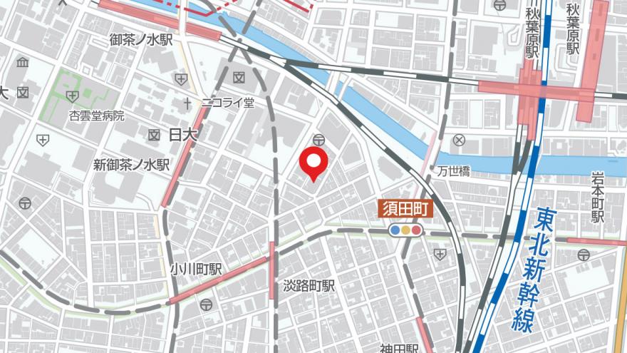 かんだ連雀高齢者在宅サービスセンター地図