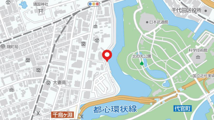 千鳥ヶ淵緑道地図