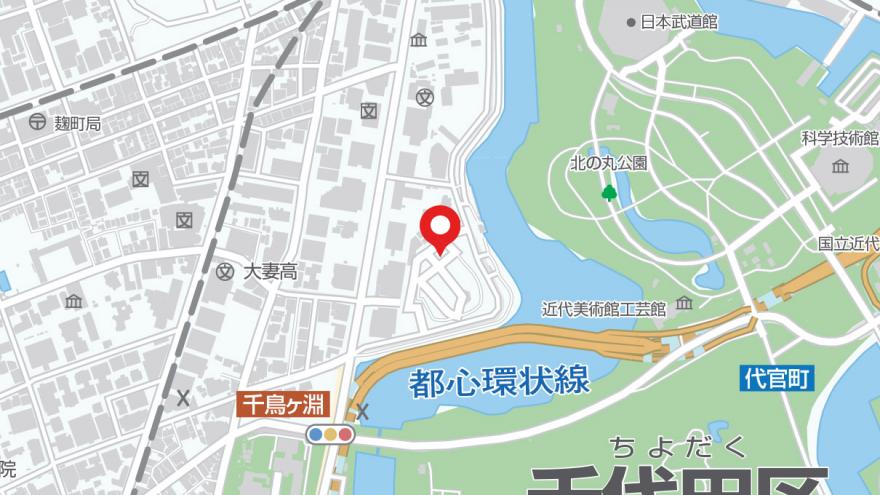 千鳥ヶ淵戦没者墓苑地図