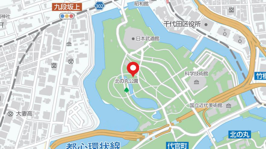 北の丸公園地図