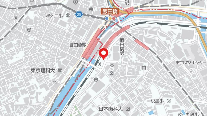 飯田橋児童遊園（閉鎖中）地図