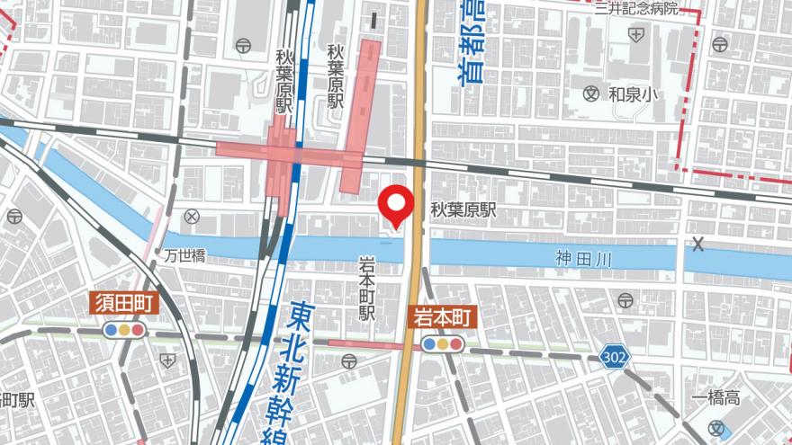 佐久間橋児童遊園地図