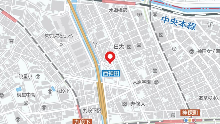 西神田百樹の広場地図