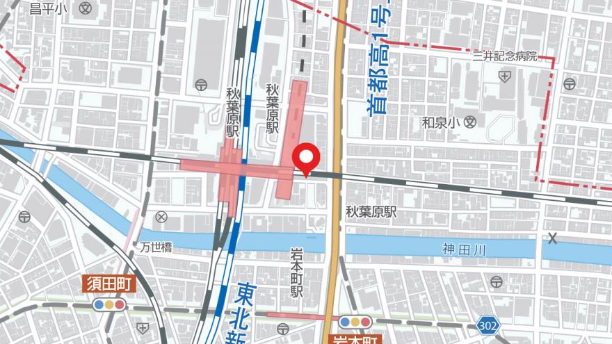 秋葉原駅東口広場地図